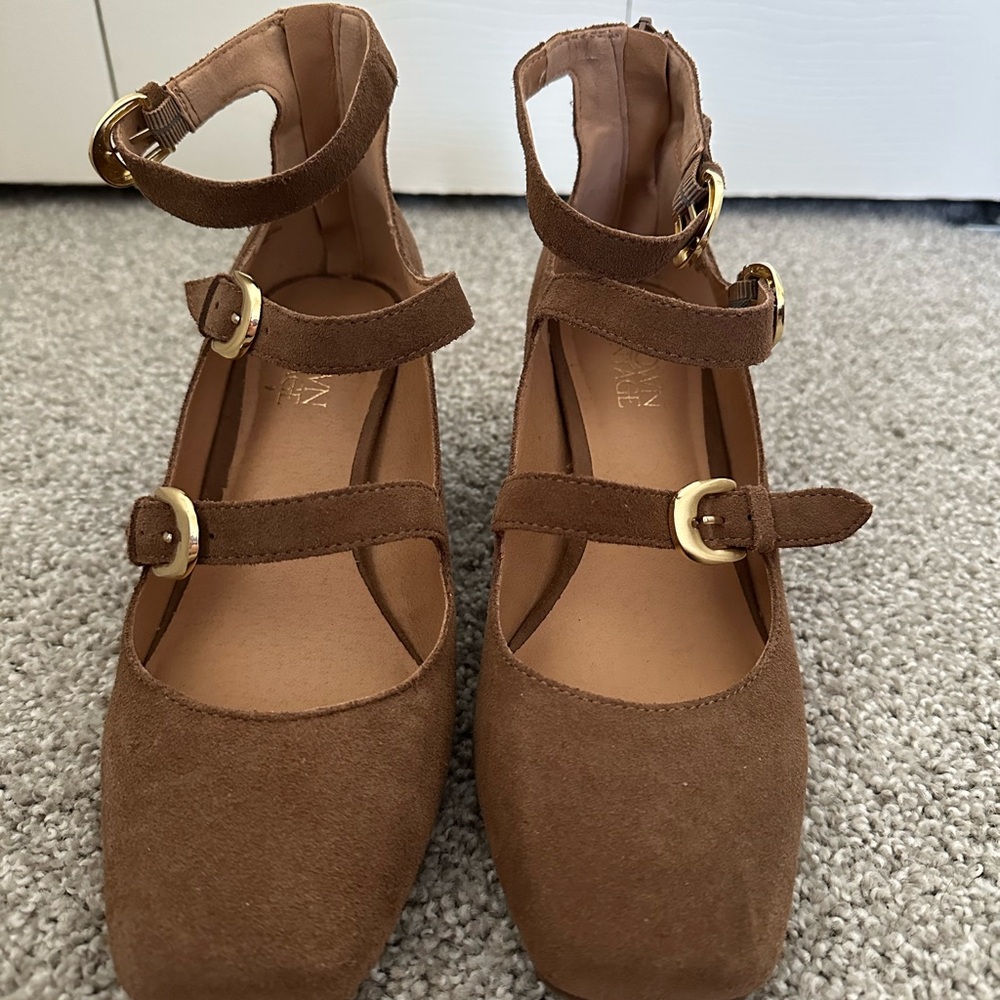Crown Vintage Brown Suede Low Heels